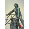 Life size bronze captain statue for commemorate